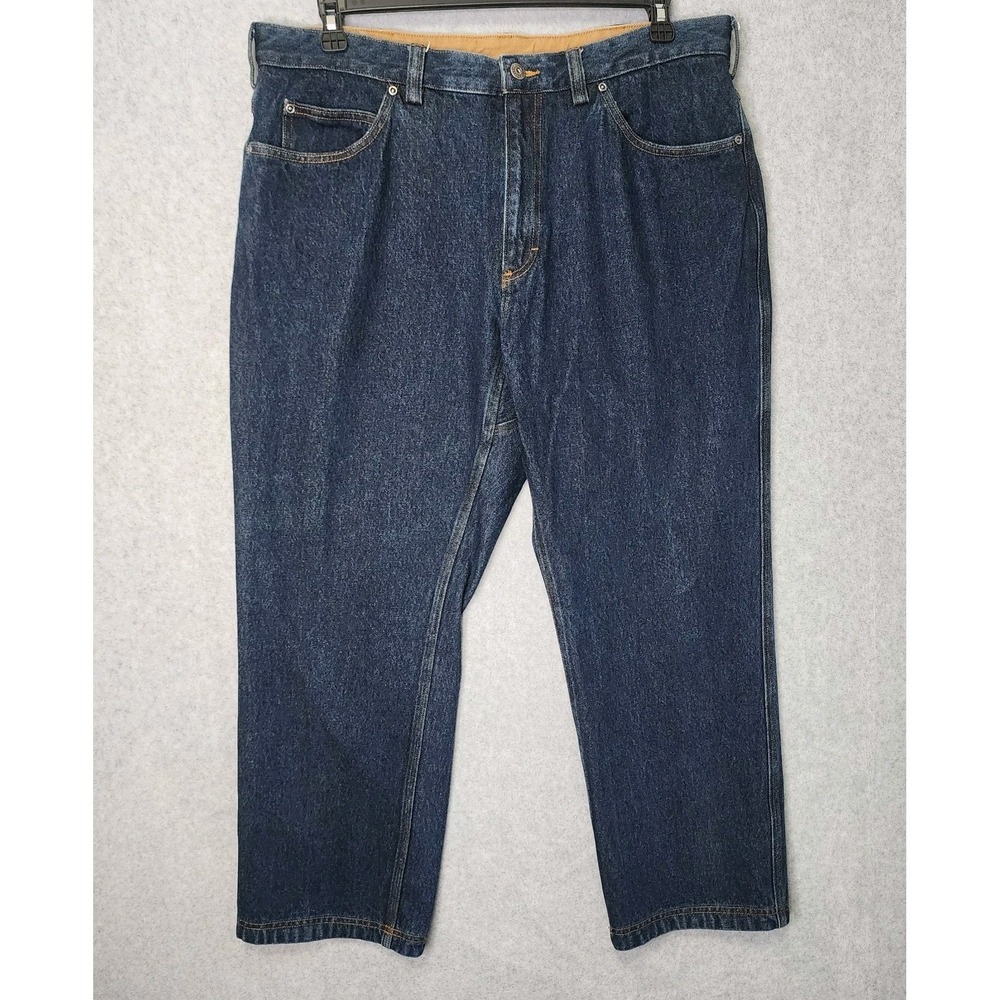 Duluth Trading Jeans Relaxed Fit Denim Pants Men 38x28 Dark Casual Workwear